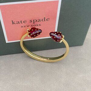 kate spade Gold and strawberry Bracelet